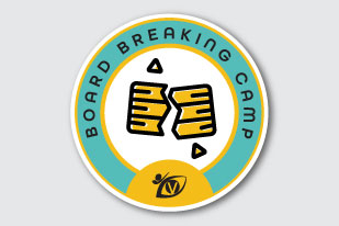 Board Breaking Camp Badge